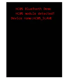 Bluetooth module working LCD screen display