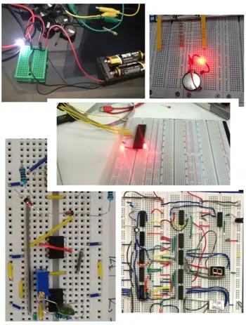 Breadboard jumper wire application