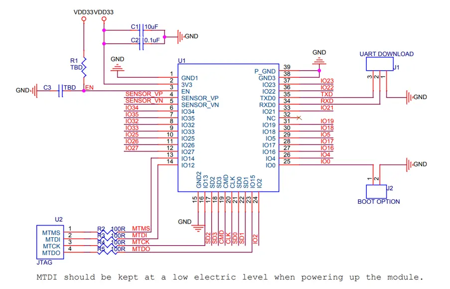 esp32 devkitc schematic