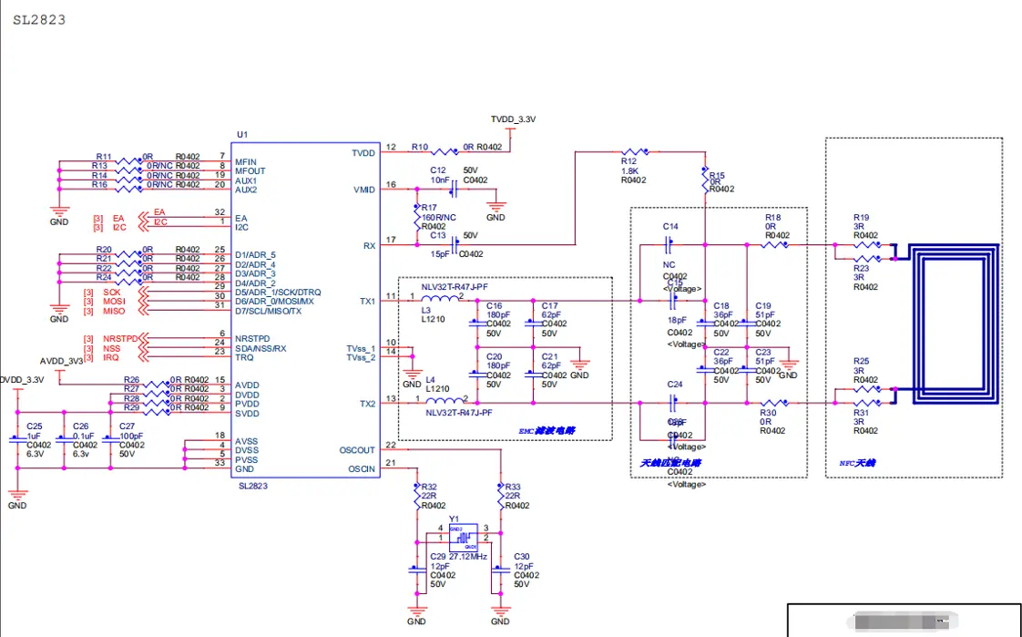 NFC module schematic