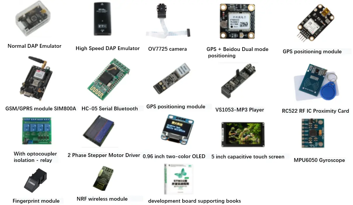 Microcontroller development board module that can be connected to the STM32F103ZET6 development board